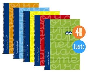 Set de cuadernos lamela multicolor cuarto 5 piezas 80 hojas tamaño a5