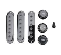 Set de Cubiertas para Pastillas de Guitarra, Perillas ABS Resistente, 3 Tamaños con 2 Tonos y 1 Pomo de Volumen, 6 Agujeros para - Reemplazo Duradero, Fácil Instalación para
