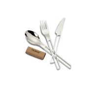 Set de cubiertos camping Primus Campfire de acero inoxidable con sujeción de cuero ( Plata )