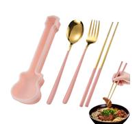 Set de Cubiertos Reutilizables - Kit De Cubiertos De Acero Inoxidable | Set De Cocina Compacto Portátil Para Casa Escuela Restaurante Y Reuniones