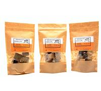 Set de Cubos de Roble de Destilerías UK, USA y Barricas de Coñac 3x100g - Aromatización, Mejora de Sabor, Maceración, Esencia