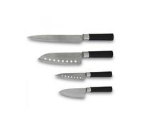Cecotec Set de cuchillos multiusos Santoku. Filo de grosor de 2mm - Cuchillo picador y para trinchar de chef - Presentación en Estuche