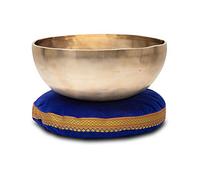 Set De Cuenco Terapéutico XDrum Tonalidad D Con Cojín, Afinado en ton D | Cuenco martillado a mano para chakra sacro (Svadhisthana), Armoniza la energía y ayuda a liberar bloqueos, 23 cm de diámetro