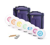 Set De Cuencos Cantores De Cristal De 15 A 35 Cm para Meditación, Yoga, Sanación Sonora, Limpieza De Chakras con Activador De Gamuza O Mazo De Goma(Size:14inch,Color:432hz)