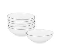 Set De Cuencos De Postre Seltmann Weiden Lido Black Line 6 Piezas
