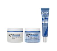 Set de cuidado de la piel No7 Lift & Luminate de triple acci n: crema de d a antiedad de amplio espectro FPS 30 + s rum antiarrugas con vitamina