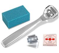 Set de cuidado de los pies - 10 x Cuchillas de seguridad Solingen + Cepillo para callos + Set de pedicura