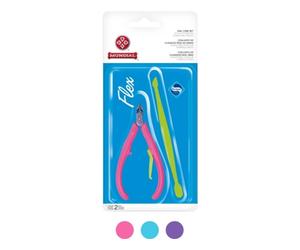 Set de Cuidado de Uñas MUNDIAL Alicate para Cutículas y Espátula Doble 168-FL