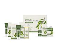 Set De Cuidado Facial Con Aceite De Oliva: Hidratante, Calmante, Alivia La Sequedad Y Mejora La Elasticidad De La Piel. Kit Multifuncional De Cuidado Facial Diario.(3PCS)