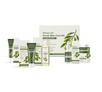 Set De Cuidado Facial Con Aceite Oliva: Hidratante, Calmante, Antisequedad Y Reafirmante | Incluye Sérum, Contorno Ojos, Limpiador, Esencia Crema(2PCS)