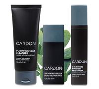 Set de cuidado facial masculino a base de card n | Cuidado coreano premium para piel sensible y grasa | Hidratante facial a base de agua con FPS