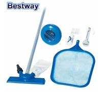 Set De Cuidado Y Reparación De Piscina Aspiradora Red Termómetro Flotador Jardín