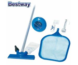 Set De Cuidado Y Reparación De Piscina Aspiradora Red Termómetro Flotador Jardín