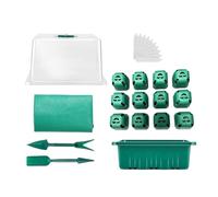 Set de cultivo de plantas con cubierta de humedad, juego de cultivo de invernadero para cultivo de plantas para interior, multiplicación de arriates, trasplantar jardinería