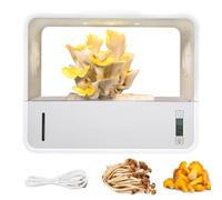 Set de Cultivo de Setas, Caja de Cultivo de Hongos con Pantalla de Temperatura y Humedad, Caja Inteligente Tienda de Cultivo de Hongos para Interiores con Luz de Crecimiento