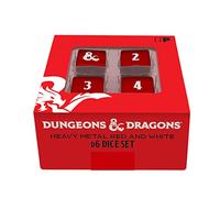 Set de dados d20 ultra pro dungeons & dragons heavy metal red and white
