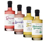 Peppermint Lemongrass Jarabe 350ml - Genüssle Zitronengras Jarabe de menta del Lago de Constanza - Jarabe para los días calurosos para disfrutar del frío helado, Tamaño:350 ml