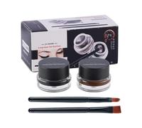 Set de delineador de ojos y gel para cejas, No se corre, eye cream | Delineador de ojos y gel para cejas de dos tonos en un solo producto, Resistente al agua y de larga duración
