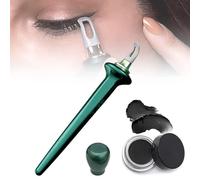 Set de delineadores Arcbelle, herramienta multifuncional para maquillaje, kit de delineadores resistentes al agua y a las manchas, herramienta de silicona para delinear (Green Brush-With Black)