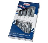 Set de destornilladores (8 pzs., Acero, Específico para: TX con pasador de seguridad)
