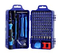 Set de destornilladores multifuncionales 115 en 1 kit manuales alargados con mango brocas eje extensión flexible pinzas herramienta palanca extracción tarjetas magnetizador desmagnetizador ventosa her