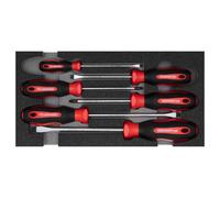 Set de Destornilladores Pz + Sl 2/6 Ct-Modul 6-teilig GEDORE R22150014