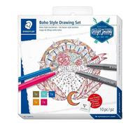 Set de dibujo creativo Staedtler Design Journey Boho Style 10 piezas