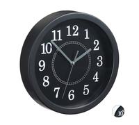 Set de diez relojes de pared, Reloj analógico de pared, Reloj cocina negro