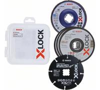 Set De Discos De Corte Y Lijado Bosch X-LOCK, 5 Piezas, 125 Mm, CMW
