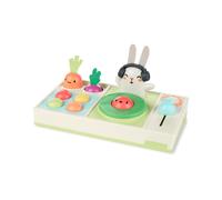 Set de DJ musical Skip Hop para beb con luces, canciones, efectos de sonido y texturas suaves. Farmstand Let The Beet Drop DJ Set.