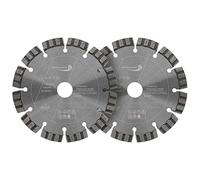 Set de dos piezas PRODIAMANT Premium Diamante Cortamuros Disco cortador LASER TURBO Hormigón 150mm x 22,2mm PDX83.014