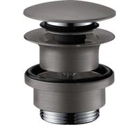 set de drenaje hansgrohe Push Open, 50100340, Color: Cromo negro cepillado