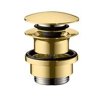 set de drenaje hansgrohe Push Open, 50100990, Color: Óptica Oro Pulido