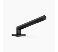 Set de ducha con flexo Dornbracht para montaje en borde de bañera o de azulejo, roseta 60x60mm, 27702980-33, Color: Negro Mate