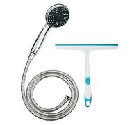 Set de ducha (Cromo, Número de tipos de chorro: 5 ud., Longitud manguera de ducha: 1,5 m)