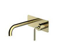 Set de ducha de baño Bañera Tapa Montada de ducha de ducha de latón Montada Cepillado Grabets de bañera con ducha de mano para baño de lujo de baño adecuado, F LWX