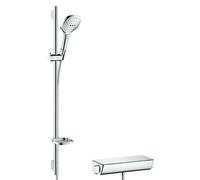 Set de ducha Ecostat Select E (Distancia entre orificios: 91,5 cm, Cromo)