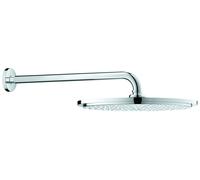 Set de ducha mural Grohe Rainshower Cosmopolitan 310, brazo de ducha 380 mm, cromo, sin limitador de caudal, 26056000
