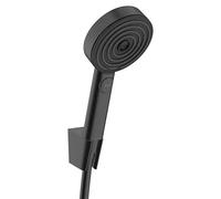 Set de ducha Pulsify Select S 105 (Número de tipos de chorro: 3 ud., Diámetro ducha de mano: 10,5 cm, Negro, Longitud manguera de ducha: 125 cm)