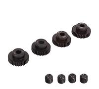 Set de engranajes de piñón metálico de 5,0 mm, engranaje de piñón para motor RC, acero aleado de cromo-molibdeno, 35T, 36T, 37T y 38T, con tornillos, para motor de eje de 5,0 mm en