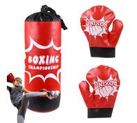 Set de Entrenamiento de Boxeo para niños - Saco de con Saco de Velocidad, Gorro y Guantes | Saco de Boxeo para niños con Soporte Ajustable en Altura, Equipo de Entrenamiento con sa