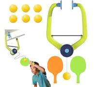 Set de Entrenamiento de Tenis de Mesa Colgante, Juego de Puerta de PingPong Ajustable, Ejercitador Tenis Mesa para Colgar en Interiores, Door Ping Pong Game Ajustable para Niños Adultos