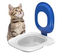 Set de entrenamiento para gatos, asiento de inodoro, de entrenamiento para gatos, de entrenamiento para gatos reutilizable, para enseñar a tu gato a ir al baño