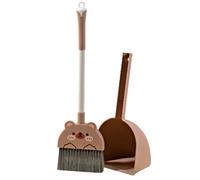 Set de Escoba para niños - Herramientas de Limpieza de fingir, Kit de Limpieza para niños pequeños | Mini Broom Mop Dustpan Set, Divertido aprendiendo Juguetes de Limpieza para niñas de 3 a 8 años de