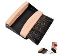 Set de Escoba Y Recogedor de Mesa, Mini Escoba Recogedor Y Cepillo de Mano, Cepillo de Mesa de Madera Magnético, Set de Limpieza de Cepillo de Mesa Pequeño Para Limpiar Mesas, Polvo Y Suciedad