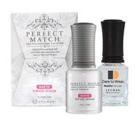 Set de esmalte en gel LeChat Perfect Match y sellador en gel mate de 0.5 onzas (PMTM01)