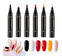 Set de Esmaltes de Uñas con Efecto Gel sin Lámpara UV Set Plumas Gel Sin