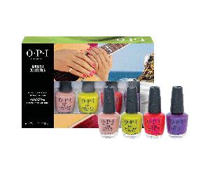 Set de esmaltes opi malibu gel-effect, 4 piezas de 3.75 ml, acabado ge