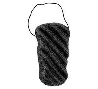 Set de esponja Konjac, esponja corporal Tipo de onda larga Cuerpo de gran tamaño Konjac Wash Face Flutter Cuidado facial corporal Esponjas para cuerpo y esponja facial Esponja de limpieza(Negro)