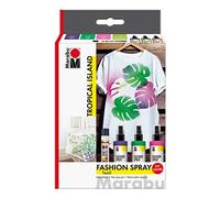 Marabu Set de espray para Ropa Isla Tropical